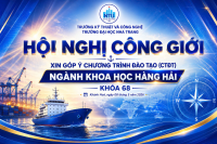 HỘI NGHỊ CÔNG GIỚI XIN GÓP Ý CHƯƠNG TRÌNH ĐÀO TẠO NGÀNH KHOA HỌC HÀNG HẢI – KHÓA 68