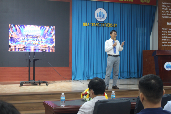 Khoa Kỹ thuật Biển –  Trường Kỹ thuật và Công nghệ - Trường Đại học Nha Trang tưng bừng tổ chức chương trình "Chào mừng Tân sinh viên Khóa 68"
